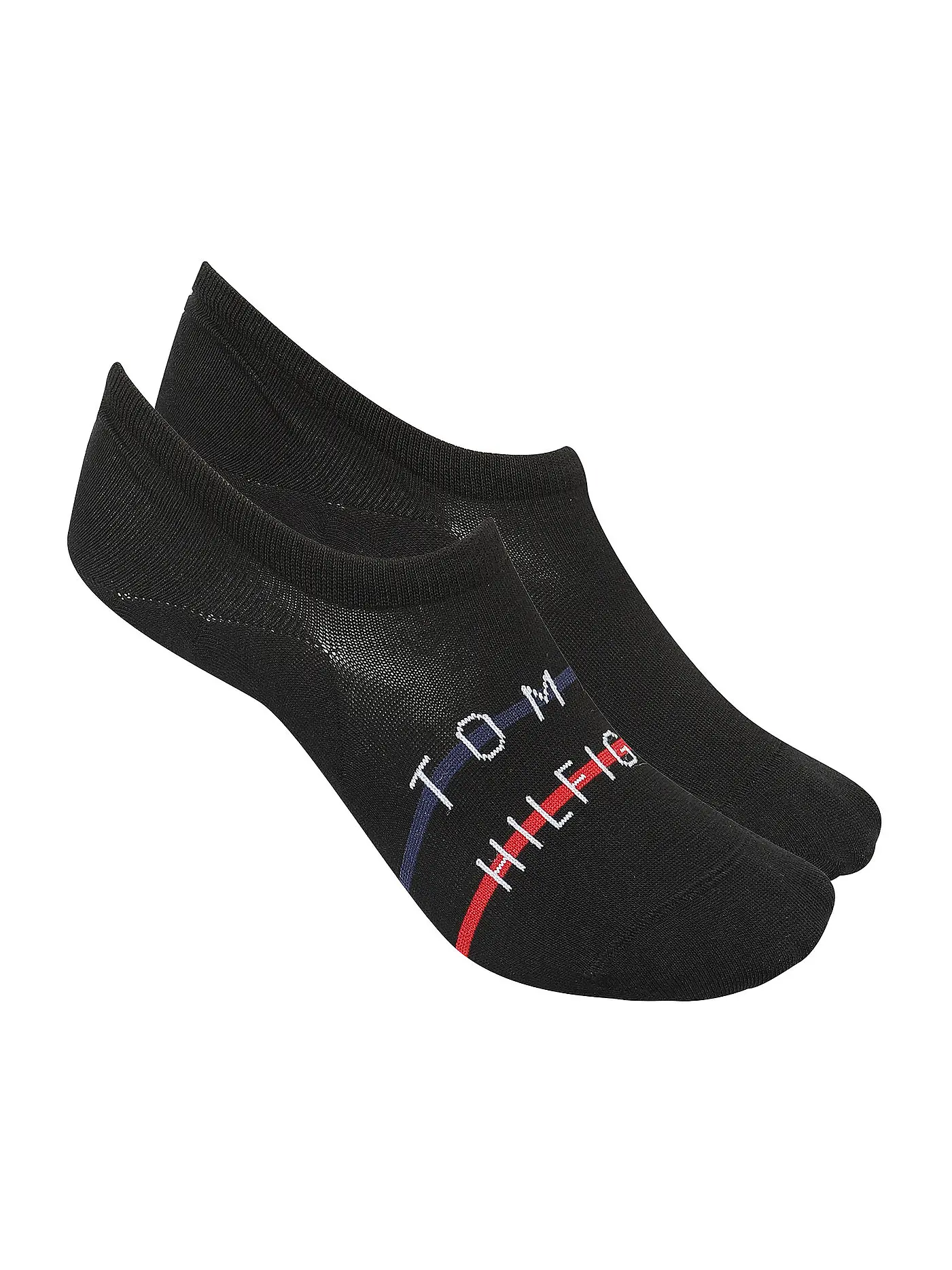TOMMY HILFIGER | Herren Füsslinge 2er Pkg mid grey melange | schwarz